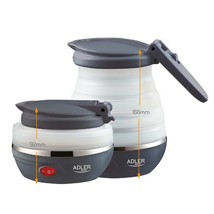 Fierbător Adler AD 1279 Alb Negru Plastic 750 W 0,6 L