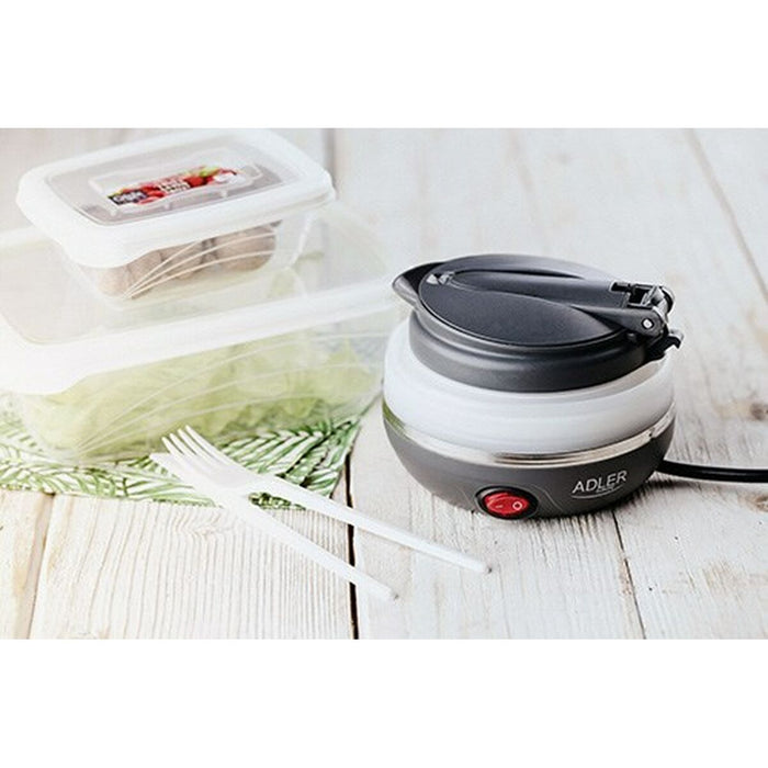 Fierbător Adler AD 1279 Alb Negru Plastic 750 W 0,6 L