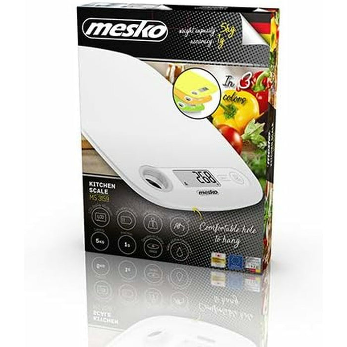 cântarul de bucătărie Adler MS 3159W Alb 5 kg