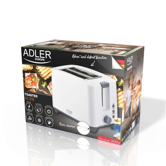 Prăjitor de Pâine Adler AD 3216 1000 W 750 W