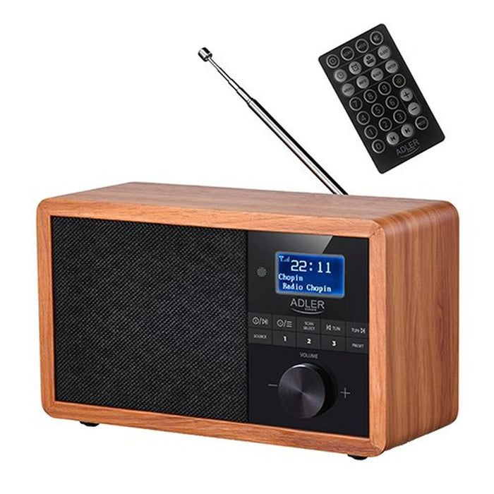 Radio Adler AD 1184 Negru Lemn