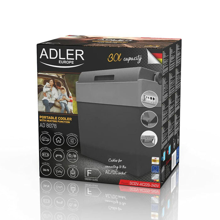 Frigider Portabil Adler AD 8078 Gri 28 L