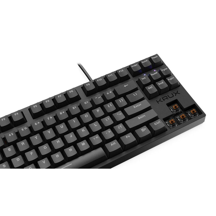 Tastatură Krux Atax PRO RGB Negru Engleză EEUU Maro QWERTY Qwerty US