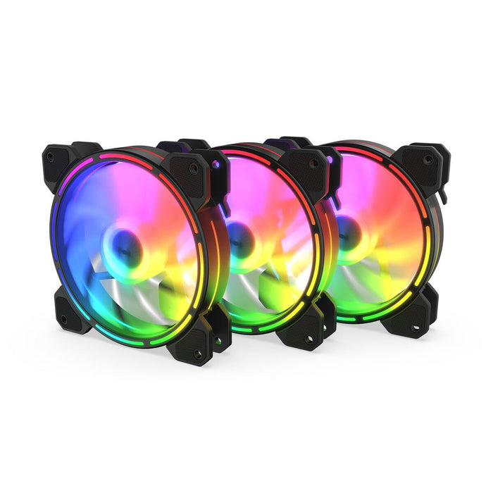 Ventilator de Unitate Krux LUNAR ARGB 3 Unități Ø 12 cm (3 Unități)
