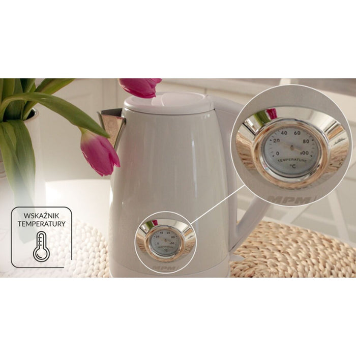 Fierbător Mpm MCZ-108 Alb Oțel inoxidabil 1500 W 1,7 L