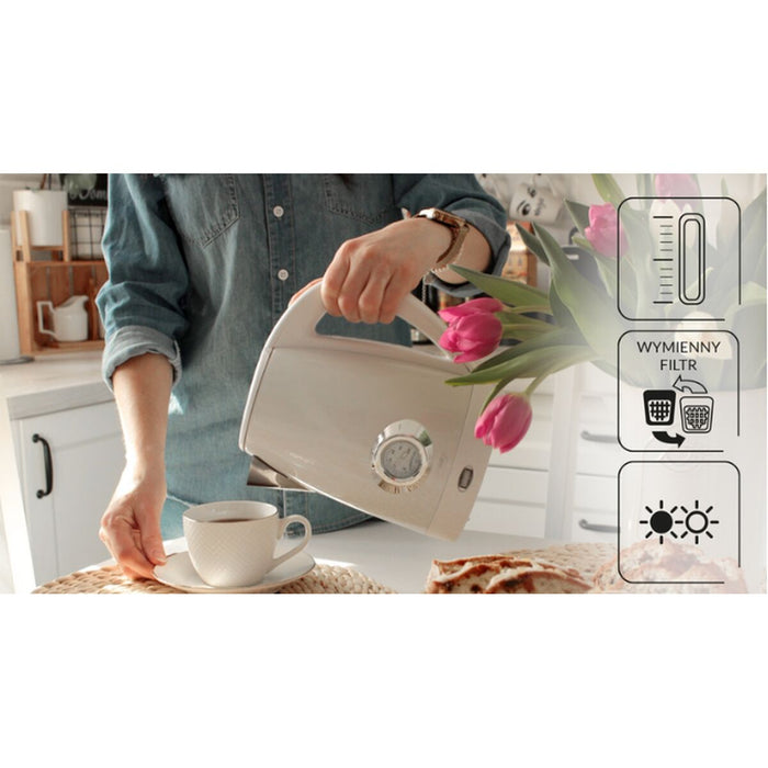 Fierbător Mpm MCZ-108 Alb Oțel inoxidabil 1500 W 1,7 L