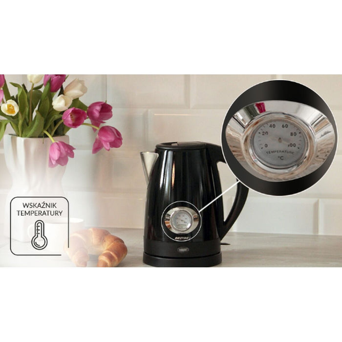 Fierbător Mpm MCZ-108 Negru Oțel inoxidabil 1500 W 1,7 L