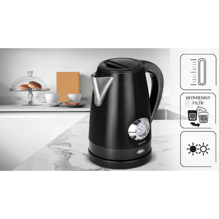 Fierbător Mpm MCZ-108 Negru Oțel inoxidabil 1500 W 1,7 L