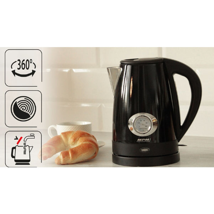 Fierbător Mpm MCZ-108 Negru Oțel inoxidabil 1500 W 1,7 L