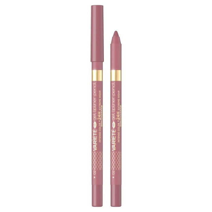 Creion de buze Eveline Cosmetics Variete, rezistent la apă, nuanța 02 Pinkish, 1,3 g