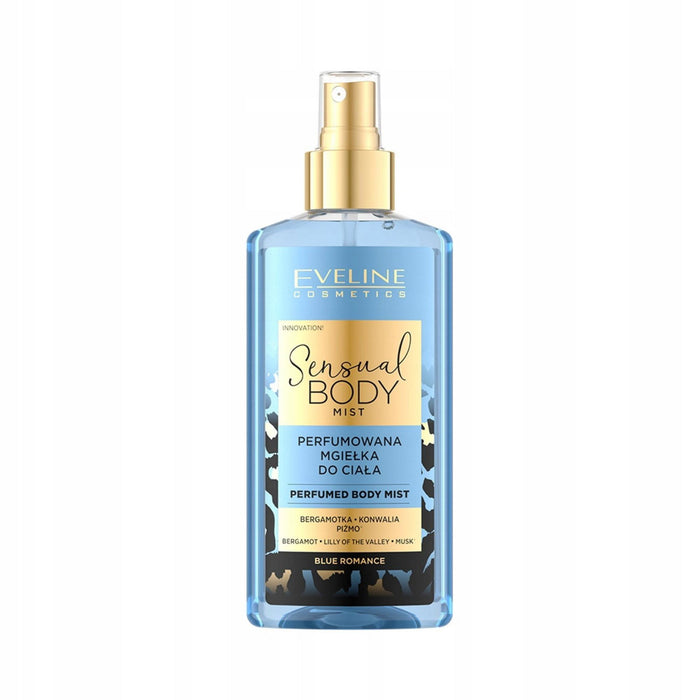 Spray de corp Eveline Cosmetics Sensual Body Blue Romance, parfumat, 150 ml