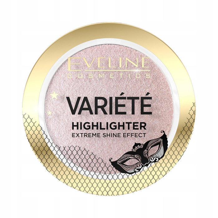 Iluminator compact Eveline Cosmetics Variete, efect de strălucire intensă, nuanța 01, 5 g