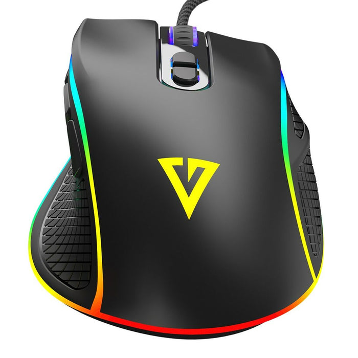 Mouse Modecom M-MC-VELES-100 Negru Multicolor 12800 DPI