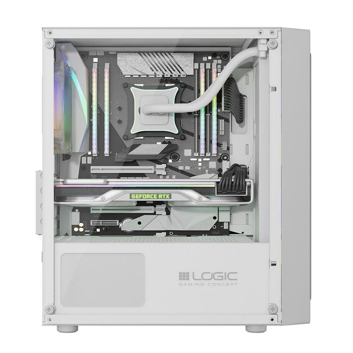 Unitate Semi-tower ATX Logic ATOS ARGB Alb