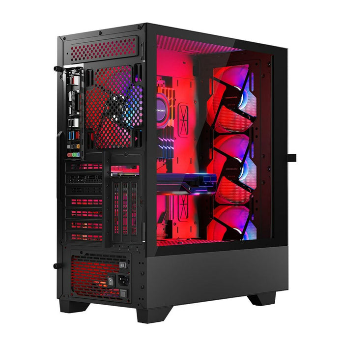 Unitate Semi-tower ATX Modecom AT-SIROCO-MG-10-00ARGB-0002 Negru