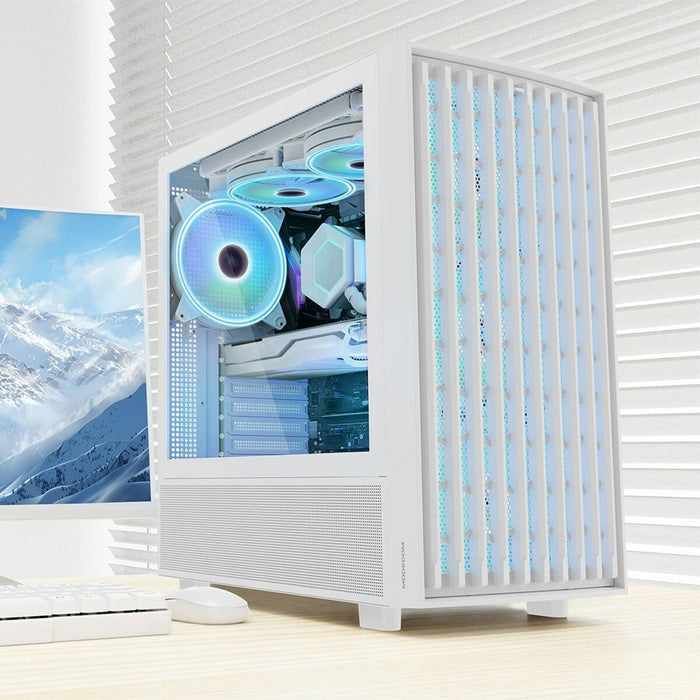 Unitate Semi-tower ATX Modecom BREEZE ARGB Alb
