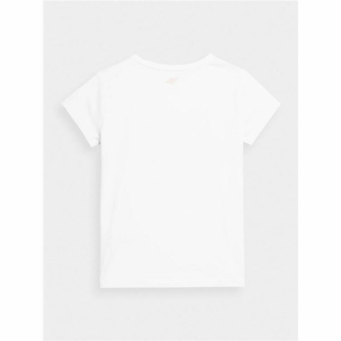 Tricou cu Mânecă Scurtă pentru Copii 4F JTSD004 Alb