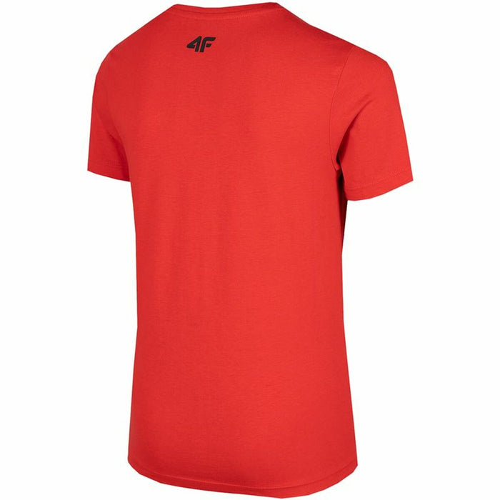 Tricou cu Mânecă Scurtă pentru Copii 4F Melange Roșu
