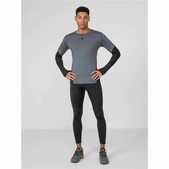 Tricou cu Mânecă Lungă Bărbați 4F Gri închis