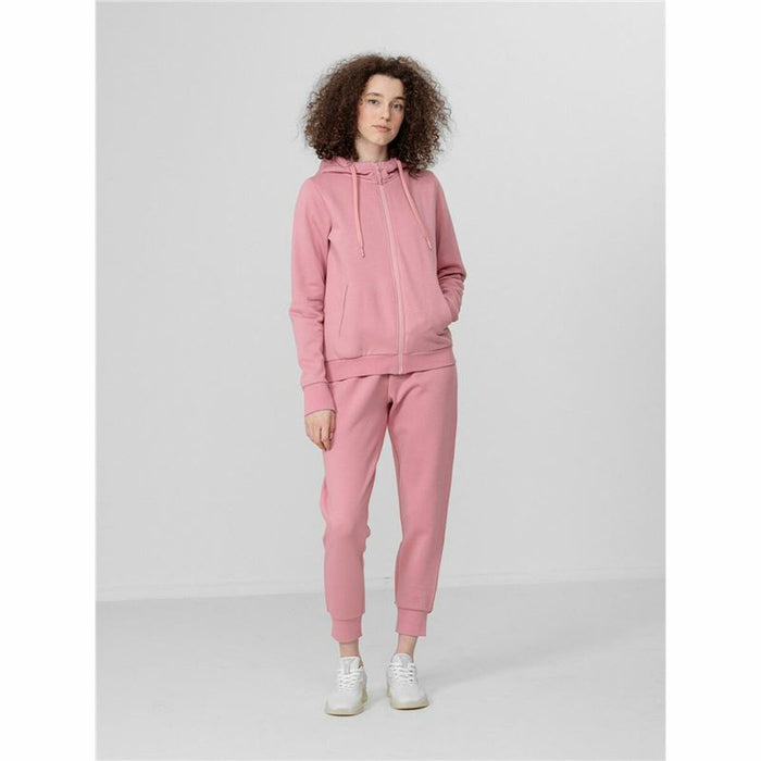 Hanorac cu Glugă Femei 4F Zip Up Roz
