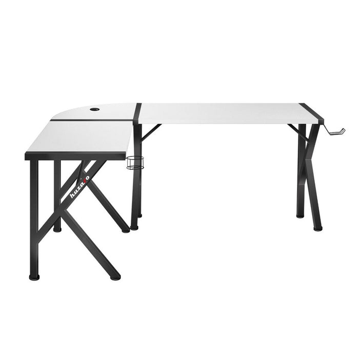 Birou Huzaro Hero 6.3 Alb Negru Oțel Fibră de carbon 154 x 74 x 117 cm