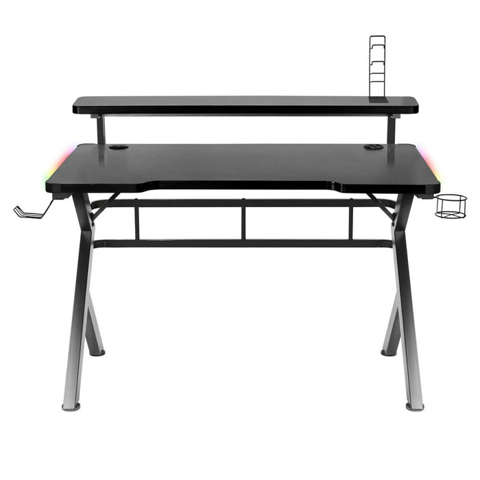 Birou Gaming Huzaro HZ-Hero 5.0 RGB Negru Oțel Fibră de carbon 116 x 69,5 x 59 cm