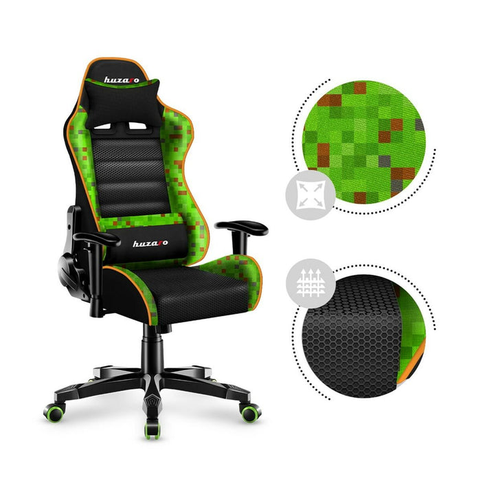 Scaun Gaming Huzaro HZ-Ranger 6.0 Pixel Mesh Negru/Albastru