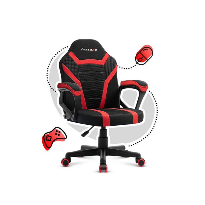 Scaun Gaming Huzaro HZ-Ranger 1.0 red mesh          Negru Roșu