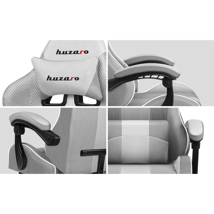 Scaun Gaming Huzaro HZ-Force 4.7 White Mesh         Alb Gri