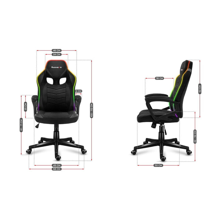 Scaun Gaming Huzaro HZ-Force 2.5 RGB Mesh Negru Gri