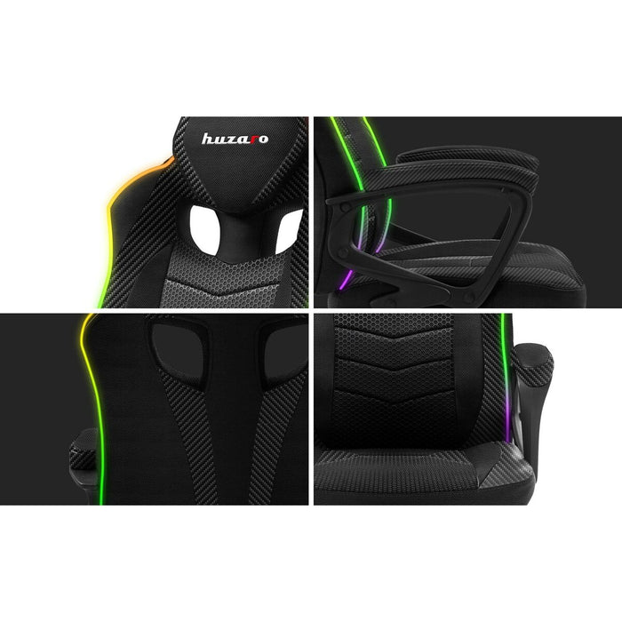 Scaun Gaming Huzaro HZ-Force 2.5 RGB Mesh Negru Gri
