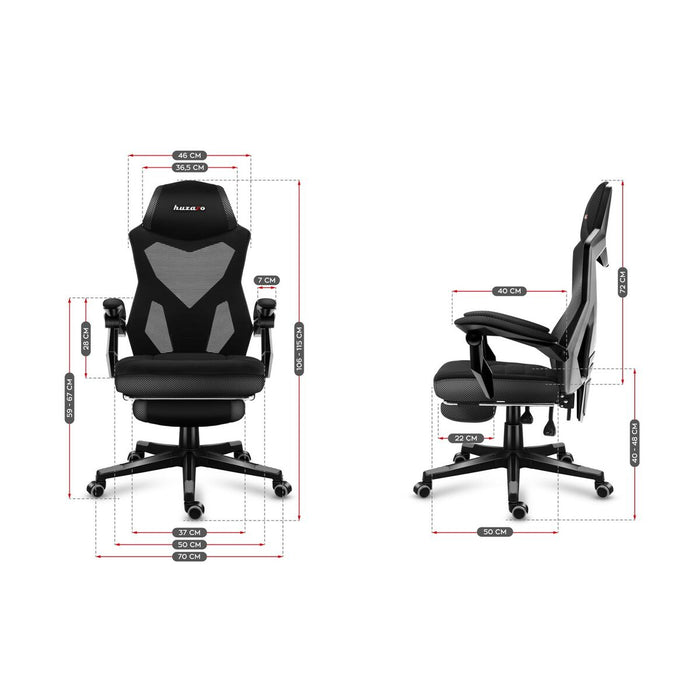 Scaun Gaming Huzaro HZ-Combat 3.0 Carbon            Gri