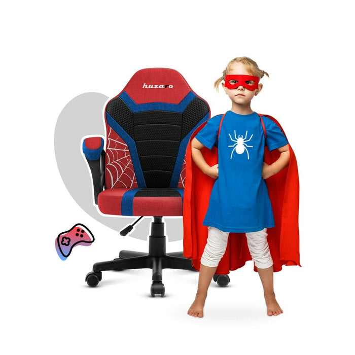 Scaun Gaming Huzaro HZ-Ranger 1.0 Spider Albastru Negru Roșu