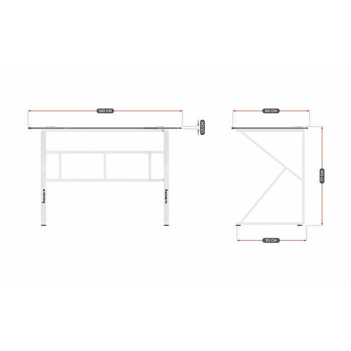 Birou Huzaro HZ-Hero 1.6 White Alb