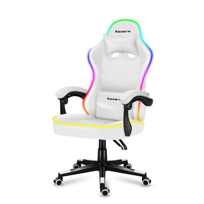 Scaun Gaming Huzaro Force 4.4 RGB Alb