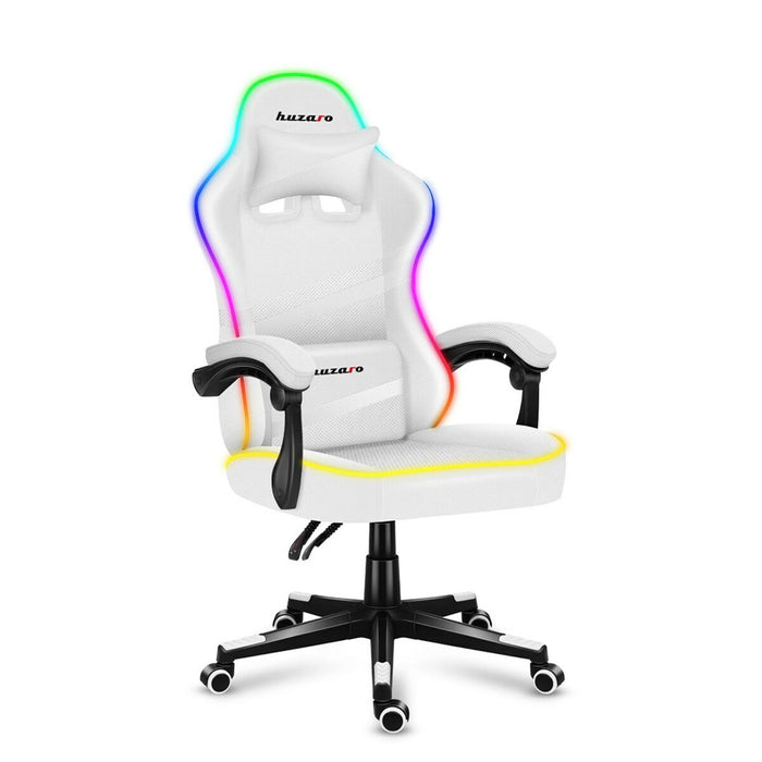 Scaun Gaming Huzaro Force 4.4 RGB Alb