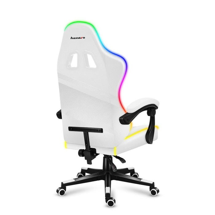 Scaun Gaming Huzaro Force 4.4 RGB Alb