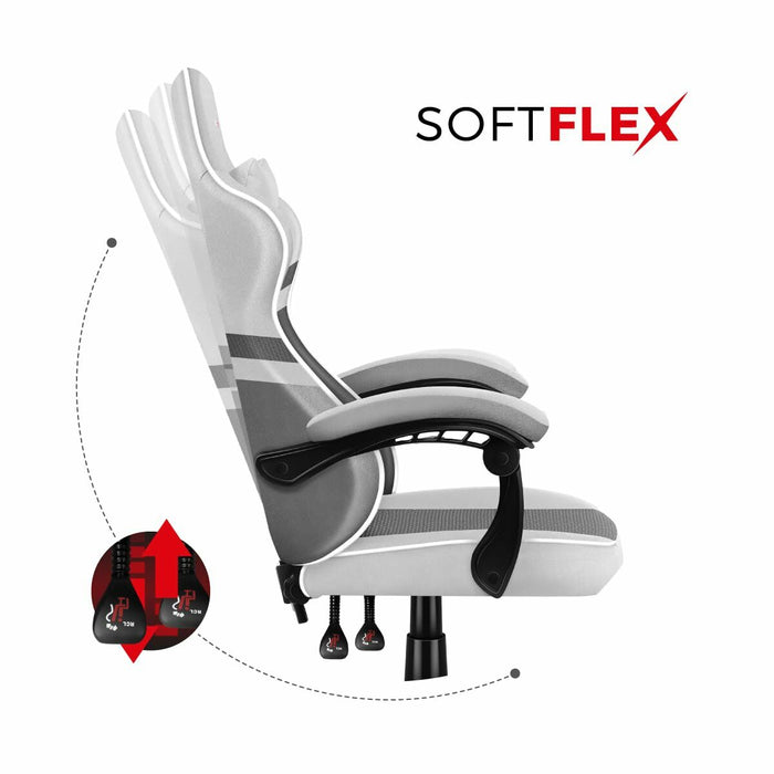 Scaun Gaming Huzaro HZ-Force 4.4 White Mesh Alb