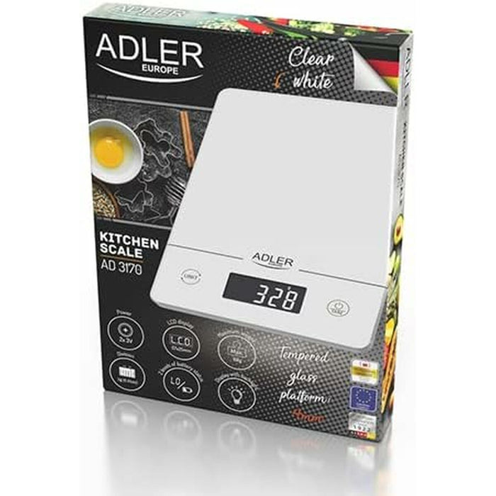 cântarul de bucătărie Adler AD 3170 Alb 15 kg