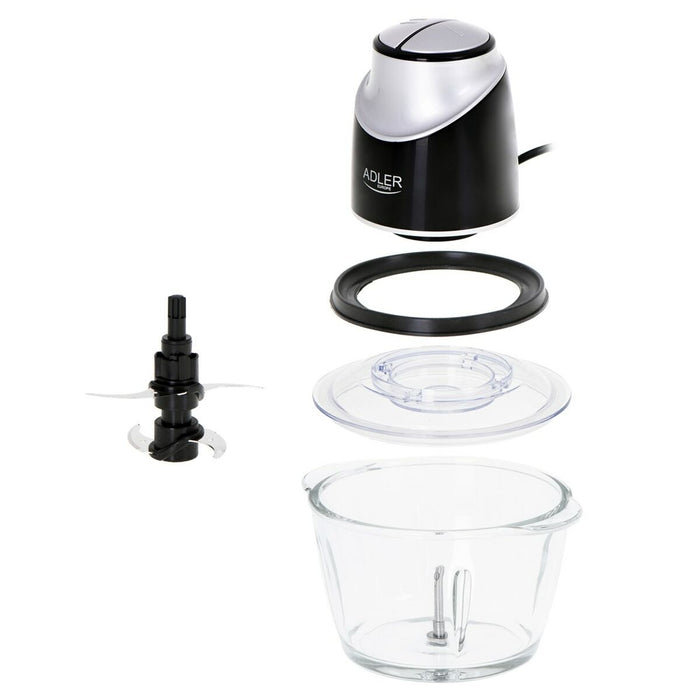 Mixer cu Pahar Adler AD 4082 Negru Gri Transparent 300 W 1,2 L