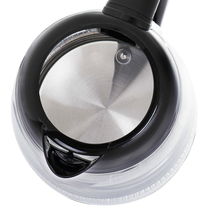 Fierbător Adler AD 1285 Negru Transparent Sticlă Oțel 2200 W 1,7 L