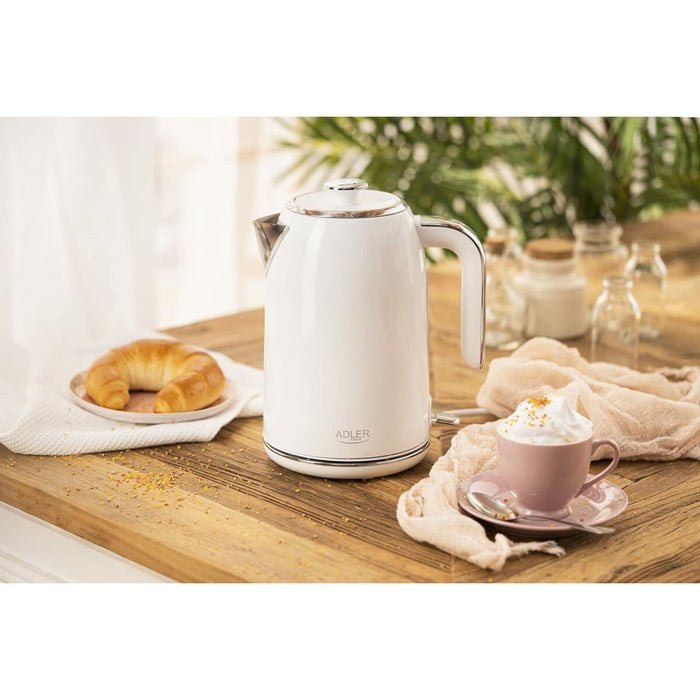 Fierbător Adler Alb Oțel inoxidabil 1,7 L