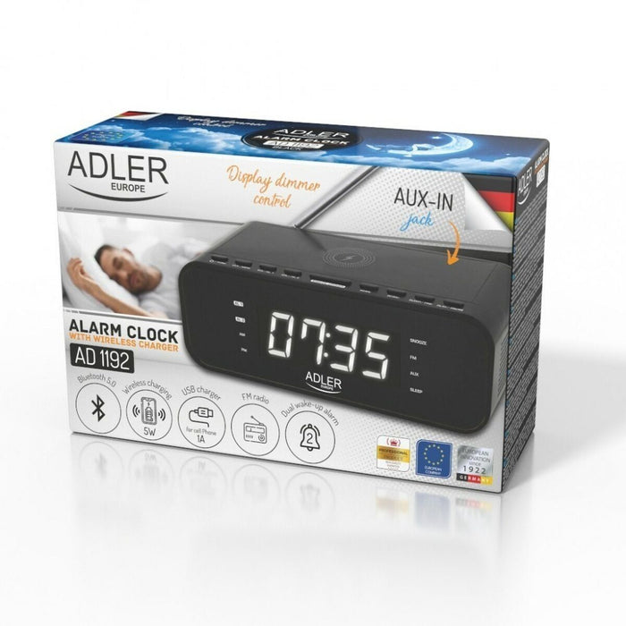 Radio Deșteptător Adler AD 1192b Alb Negru
