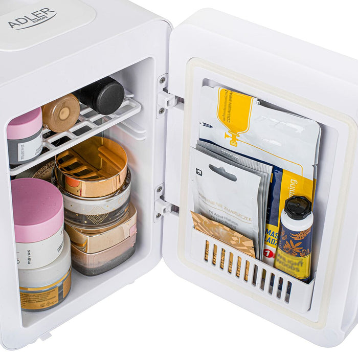 Mini frigider pentru produse cosmetice Adler AD 8085 Alb Oglindă 4 L