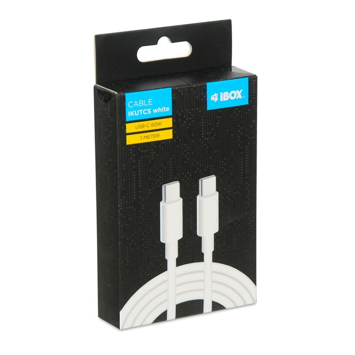 Cablu USB-C Ibox IKUTCS1W Alb 1 m