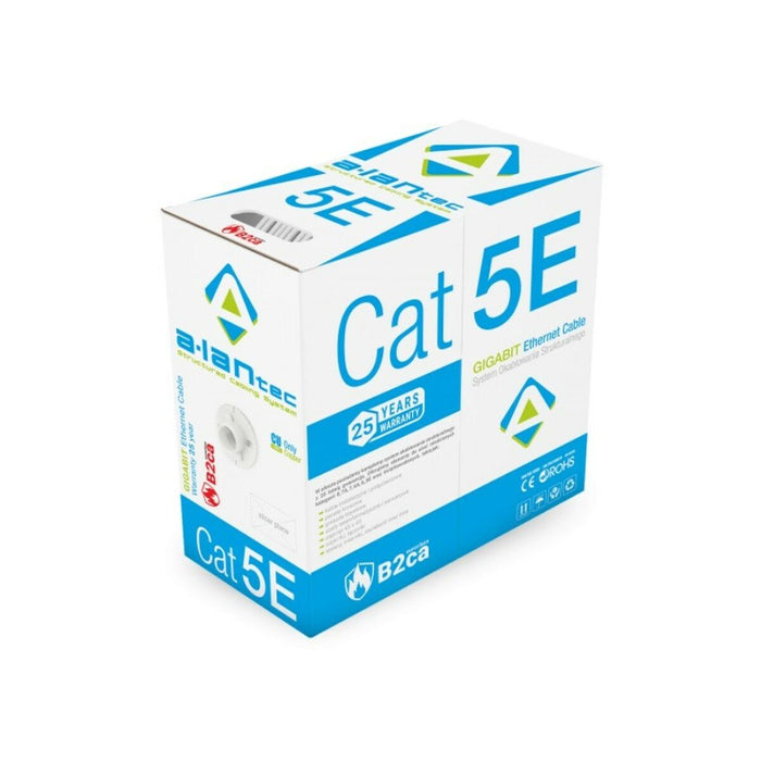 Cablu de Rețea Rigid UTP Categoria 5e Alantec KIU5LSOH305B Gri deschis 305 m