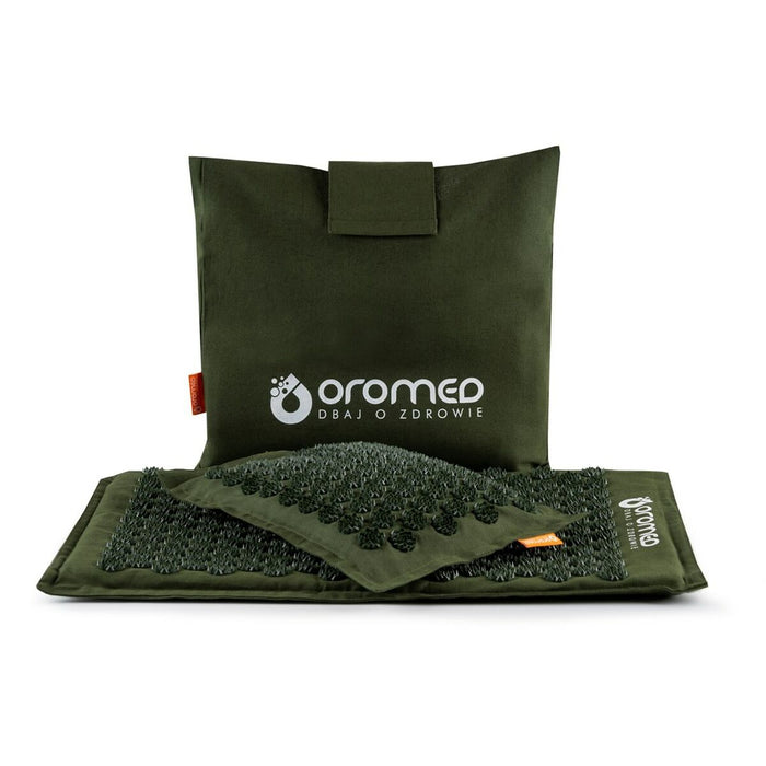 Saltea de Presopunctură Matlasată Oromed ORO-HEALTH Verde 43 x 67 cm