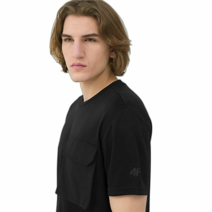 Tricou cu Mânecă Scurtă Bărbați 4F Fnk M200 Negru
