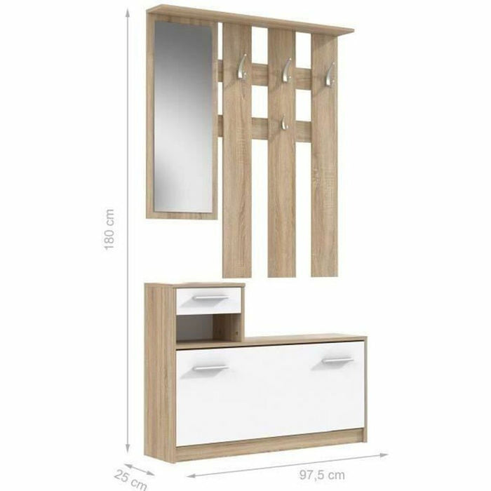 Set de mobilier Pili Alb 97,5 x 180 x 25 cm