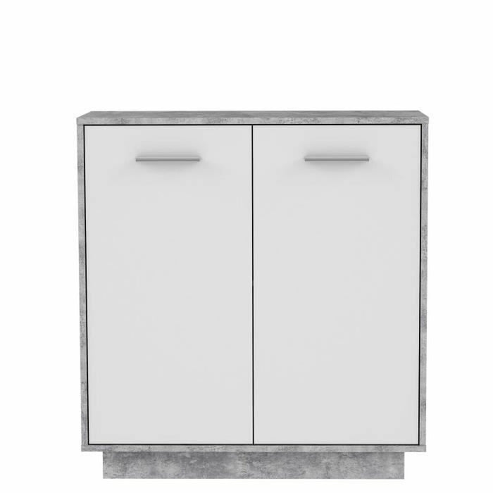 Mobilier pentru depozitare Lemn Gri deschis Alb (88,9 x 34,2 x 88,1 cm)